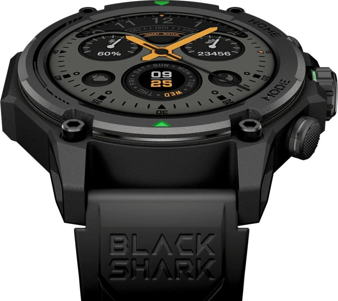 Смарт-часы BLACK SHARK BS-GS3, 1.43", черный/черный [1746750]