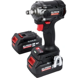 Аккумуляторный гайковёрт Elitech CW 2004SL (20В, 2х4Ач, 450Нм, М10-М20) HD 205738