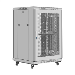 Шкаф телекоммуникационный 19" напольный 18U ExeGate EC-FS-18U.600.600.G.GREY 19”, 18U, 600x600x987mm ШхГхВ , передняя дверь закаленное стекло, задняя перфорированная дверь, EX300401RUS