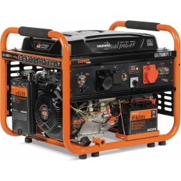 Бензиновый генератор с функцией Dual Power Daewoo GDA 7500DPE-3