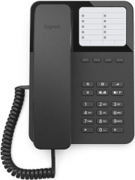 Телефон проводной Gigaset DESK400 черный (S30054-H6538-R101)