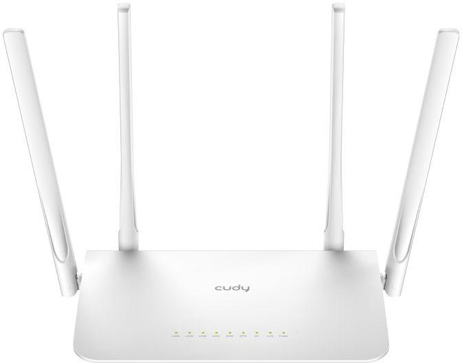 Wi-Fi роутер CUDY WR1300, Wi-Fi 5, AC1200, 2.4/5ГГц, 4 LAN, белый