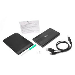 Внешний корпус 2.5" Gembird USB 2.0 SATA металл черный EE2-U2S-5