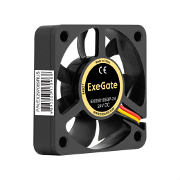Вентилятор 24В DC ExeGate EX05010S3P-24 (50x50x10 мм, Sleeve bearing (подшипник скольжения), 3pin, 7000RPM, 29dBA) EX297069RUS