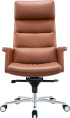 Кресло руководителя Cactus CS-LBR-CARACAS коричневый сиденье коричневый кожа крестов. алюминий