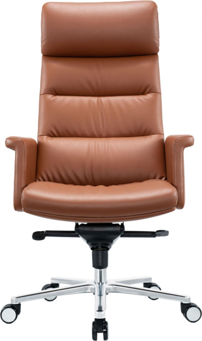 Кресло руководителя Cactus CS-LBR-CARACAS коричневый сиденье коричневый кожа крестов. алюминий
