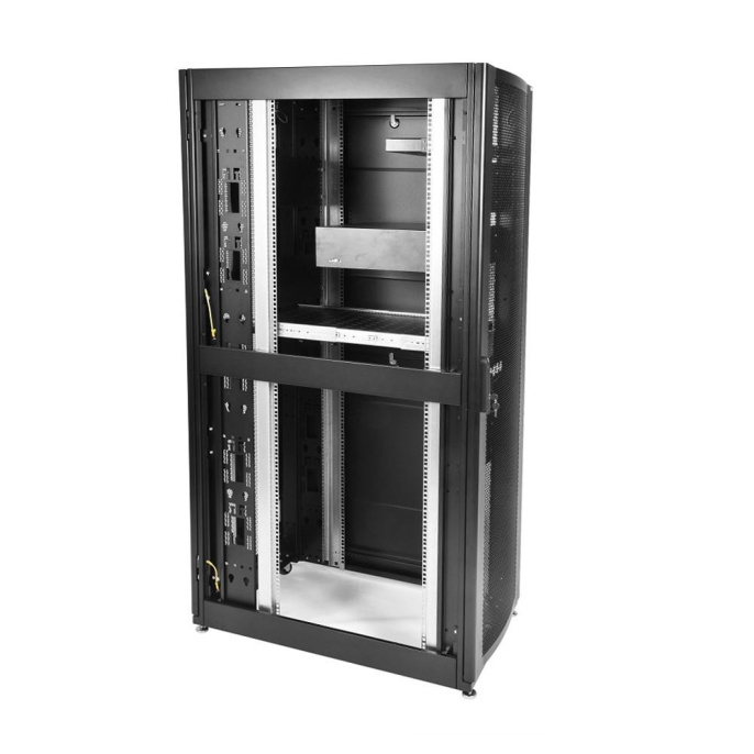 Шкаф серверный ПРОФ напольный 19" 48U ЦМО ШТК-СП-48.8.12-44АА-9005 перфорированная дверь чёрный