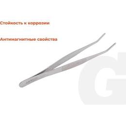 Изогнутый пинцет Gigant 160 мм GCT-160
