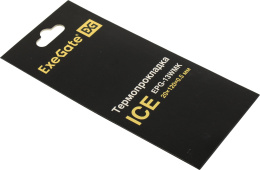 Термопрокладка ExeGate Ice EPG-13WMK (20x120x0.5 mm, 13,3 Вт/ (м•К), теплопроводящая клейкая двухсторонняя) EX293299RUS