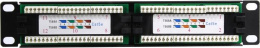 Rexant 04-0025 Панель коммутационная 10", 1U, 12 портов UTP, RJ-45, CAT 5e