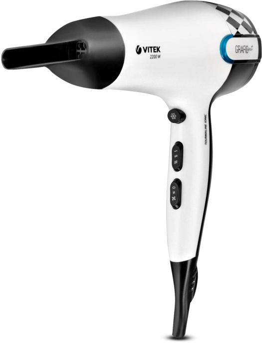 Фен Vitek VT-2299, 2200Вт, белый