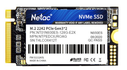 SSD накопитель NETAC N930ES NT01N930ES-128G-E2X 128ГБ, M.2 2242, PCIe 3.0 x2, NVMe, M.2, rtl