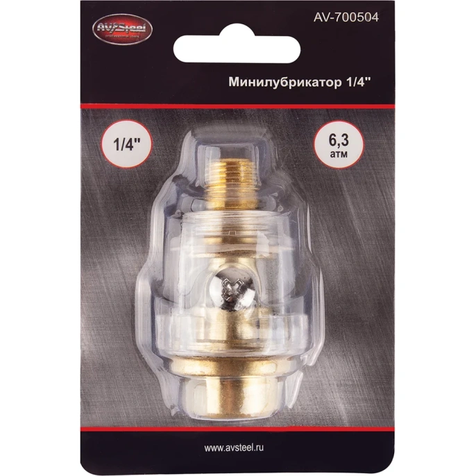 Минилубрикатор 1/4 AV Steel AV-700504