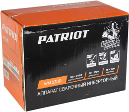 Сварочный аппарат Patriot WM230D,  инвертор [605302023]