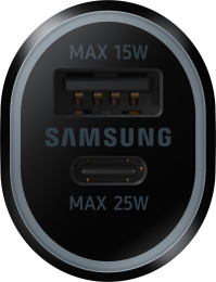 Автомобильное зарядное устройство Samsung EP-L4020, USB + USB type-C, 3A, черный [ep-l4020nbegeu]