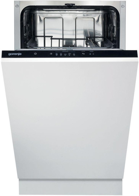 Встраиваемая посудомоечная машина Gorenje GV520E15, узкая, ширина 44.8см, полновстраиваемая, загрузка 9 комплектов