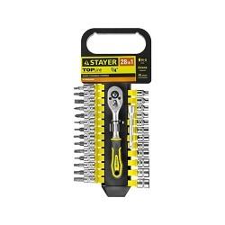 Набор торцевых головок Stayer 27754-H28 в комплекте 28 предметов