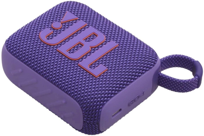 Колонка портативная JBL Go 4, 4.2Вт, фиолетовый [jblgo4pur]