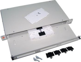 Кросс оптический 19 стоечный на 3 адаптерные панели 1U с 2-мя кассетами LANMASTER LAN-FOB-RM-3H