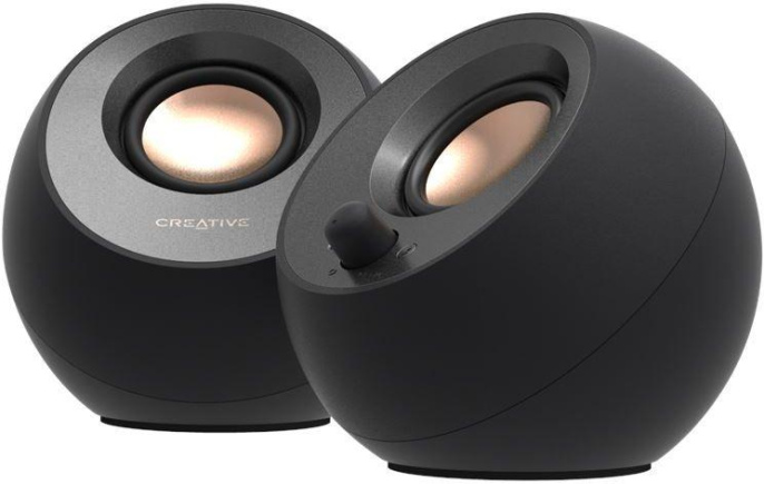 Колонки Bluetooth Creative Pebble V3 MF1700,  2.0,  черный [51mf1700aa000]