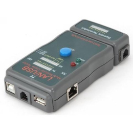 Тестер Gembird NCT-2 LAN Cablexpert , 100/1000 Base-TX, для UTP, STP, RJ-11, USB-кабеля