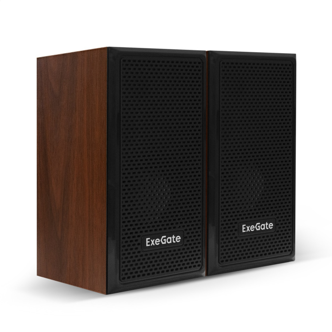Акустическая система 2.0 ExeGate Tango 312 (питание USB, 2х3Вт (6Вт RMS), 80-20000Гц, темное дерево, Color Box) EX287058RUS