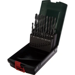 Набор сверл HSS-R по металлу 19 шт. (1-10 мм) Metabo 627164000