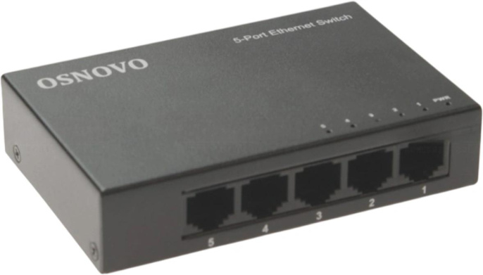 Коммутатор OSNOVO SW-5F, неуправляемый