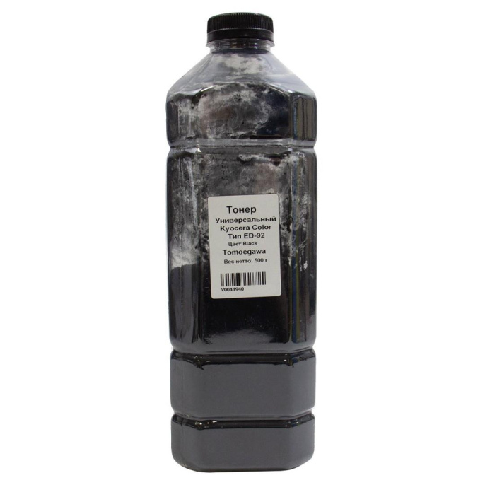 Tomoegawa Тонер универсальный для Kyocera Color TK-5220, TK-5230, TK-5240 , Тип ED-92, Bk, 500 г, канистра