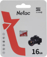 Карта памяти microSDHC UHS-I U1 NETAC P500 Eco 16 ГБ, 90 МБ/с, Class 10, NT02P500ECO-016G-S, 1 шт., без адаптера