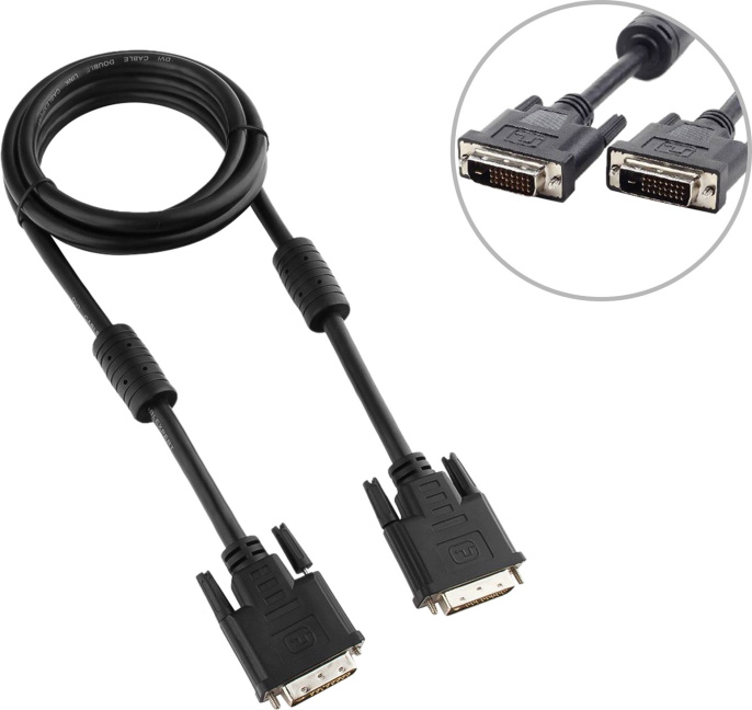 Кабель Cablexpert CC-DVI2-BK-6 DVI-DVI Dual 1.8м