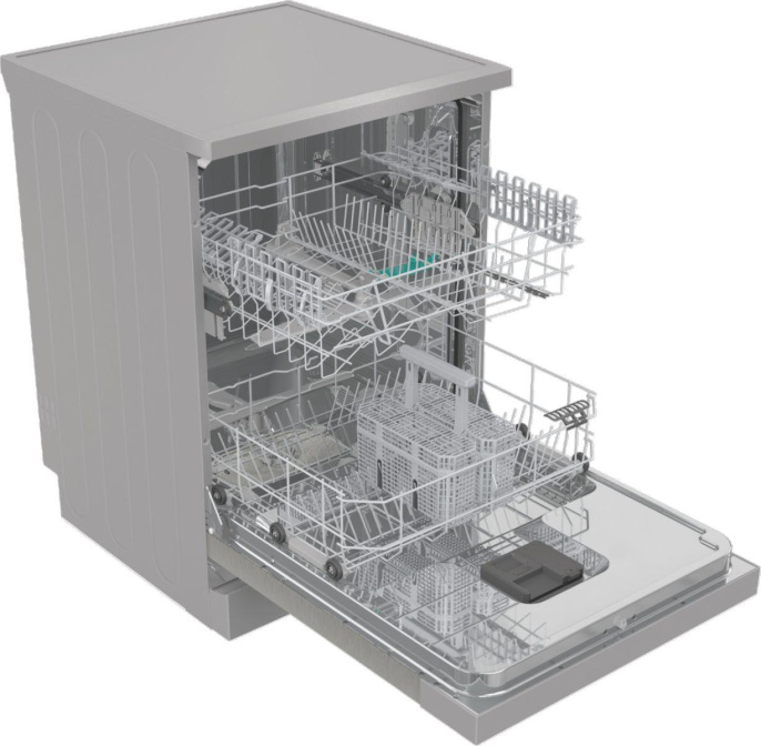 Посудомоечная машина Gorenje GS642E90X 2 корзины , полноразмерная, напольная, 59.9см, загрузка 13 комплектов, серебристая