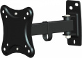 Кронштейн для телевизора Hama R1 118151 черный 10"-27" макс.15кг настенный поворот и наклон