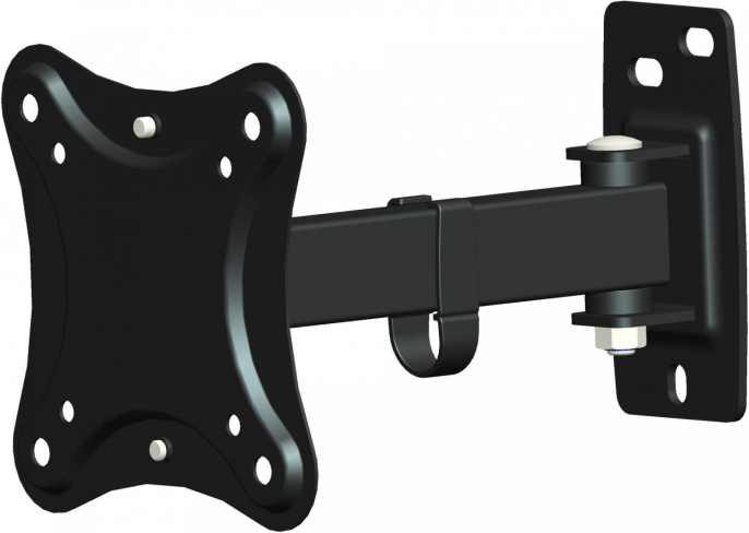Кронштейн для телевизора Hama R1 118151 черный 10"-27" макс.15кг настенный поворот и наклон