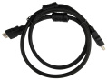 Кабель аудио-видео Buro HDMI m - HDMI m , ver 1.4, 1м, GOLD, ф/фильтр, черный [hdmi-v1.4-1mc]
