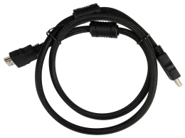 Кабель аудио-видео Buro HDMI m - HDMI m , ver 1.4, 1м, GOLD, ф/фильтр, черный [hdmi-v1.4-1mc]
