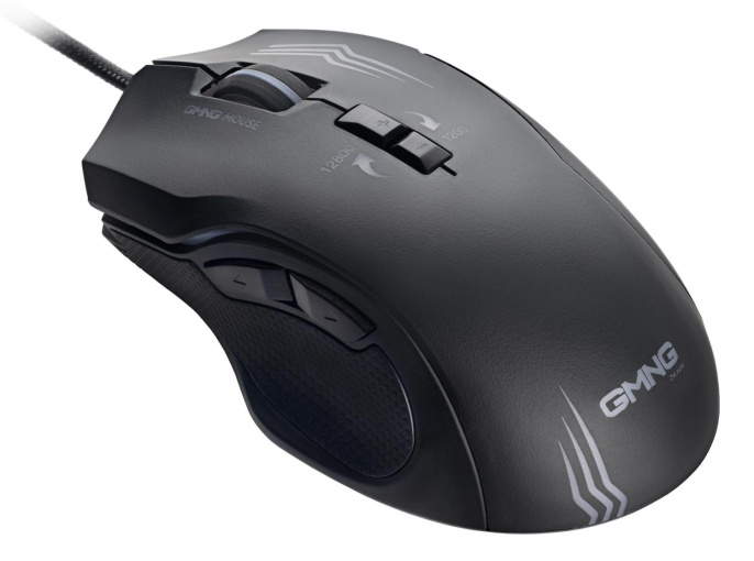 Мышь проводная GMNG 930GM, игровая, оптическая, USB, 12800dpi, черный