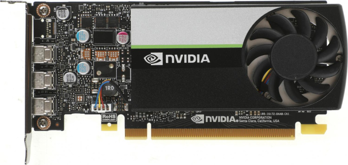 Видеокарта PNY NVIDIA T400 T400-4GB 4ГБ GDDR6, Low Profile, Bulk [vcnt400-4gb-sb]