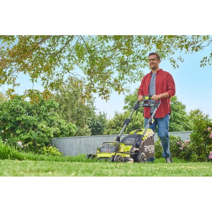 Бесщеточная газонокосилка Ryobi ONE+ RY18LMX40B-0 5133005479