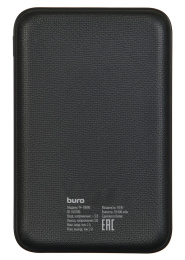 Внешний аккумулятор Power Bank Buro T4-10000, 10000мAч, черный [t4-10000-bk]