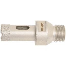 Коронка алмазная, вакуумное спекание (20х40 мм; 1/2"; М14) TECH-NICK TUK 136.600.6676