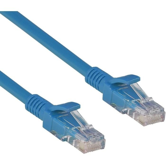 Патч-корд LSZH ExeGate UTP-RJ45-RJ45-5e-0,5M-LSZH-BL, UTP, cat.5e, 0.5м, синий EX286380RUS