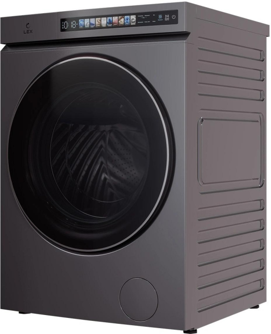 Стиральная машина LEX LWM 10612 GRID MAGNA, с фронтальной загрузкой, 10кг, 1200об/мин, с паром, с сушкой, инверторная