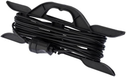 Удлинитель силовой PROCONNECT ПВС, розеток 1шт, 2x0.75 кв.мм, 6A, 10м, ПВС, рамка пластиковая, черный [11-7101]