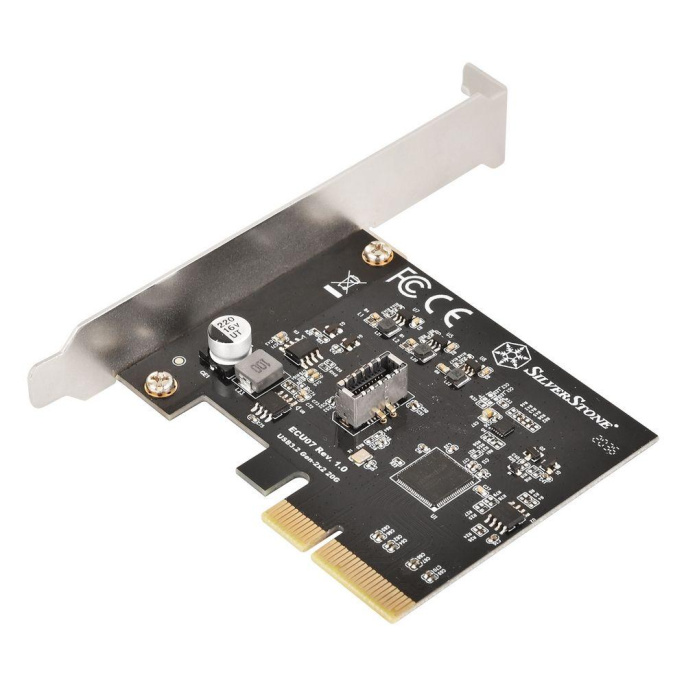Контроллер Silverstone G56ECU070000010 SuperSpeed USB 20Gbps / internal USB-C Key-A 3.2 Gen 2x2 PCIe expansion card