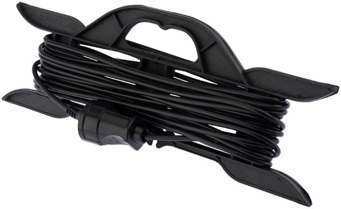 Удлинитель силовой PROCONNECT ПВС, розеток 1шт, 2x0.75 кв.мм, 6A, 10м, ПВС, рамка пластиковая, черный [11-7101]