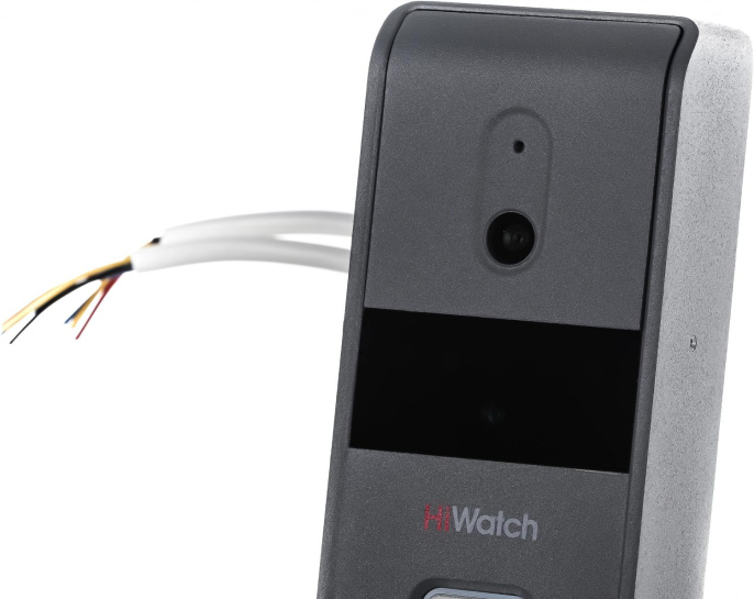 Комплект домофона HIWATCH DS-D100K,  серебристый