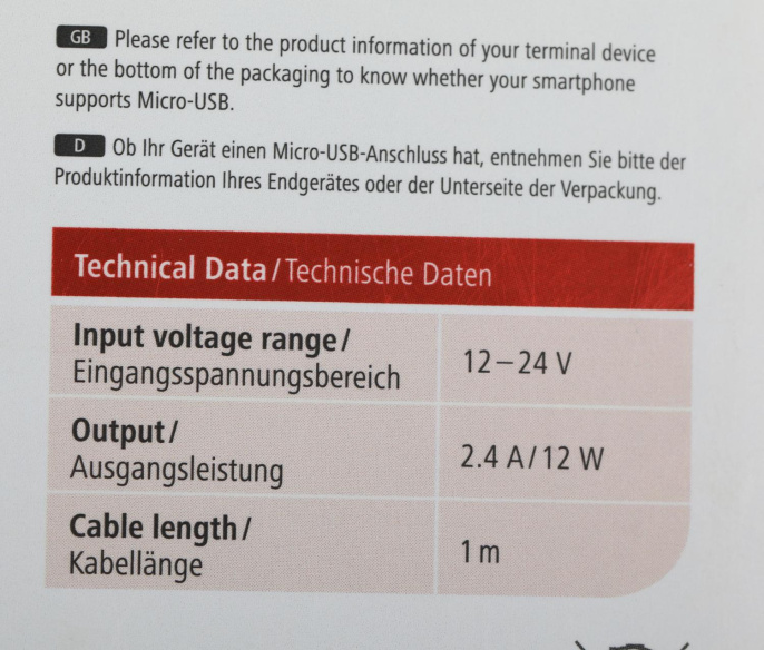 Автомобильное зарядное устройство HAMA H-183246, USB, microUSB, 2.4A, черный [00183246]