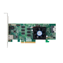 RAID-контроллер Areca ARC-1886-8I PCIe 4.0 x8 Low Profile, NVMe/SAS/SATA 12G, RAID 0,1,5,6,10,50,60, 8port 1*int SFF8654 x8 , Cache 8GB аналог LSI 9560-8i 05-50077-01 , RTL {10} 412106