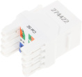 Модуль Hyperline KJ8-8P8C-C5E-180-WH информ. KeystoneRJ45 кат.5E UTP бел. упак.:1шт